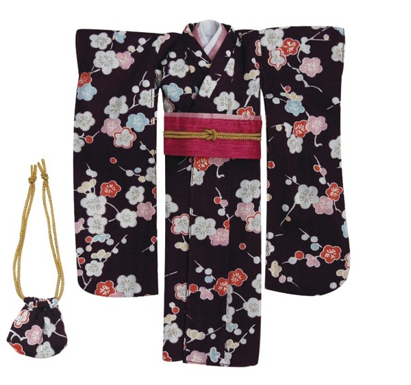 Kimono Set -Ume Kurabe- (Purple), Azone, Accessories, 1/6, 4580116039270